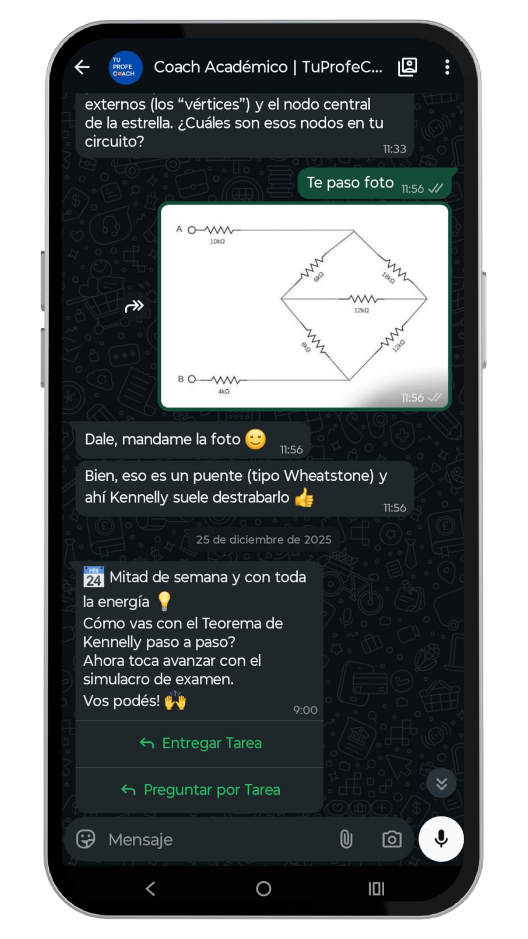 Celular del alumno